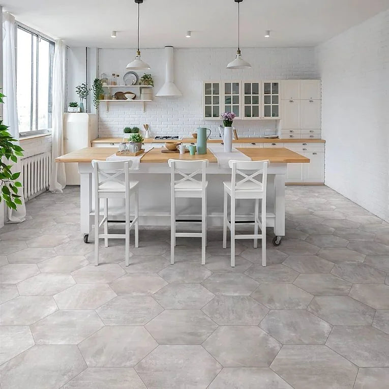Icon Series Smoke 20x24 Hexagon Matte Porcelain Tile