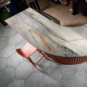 Icon Smoke 3x12 Surface Bullnose Matte Porcelain Trim