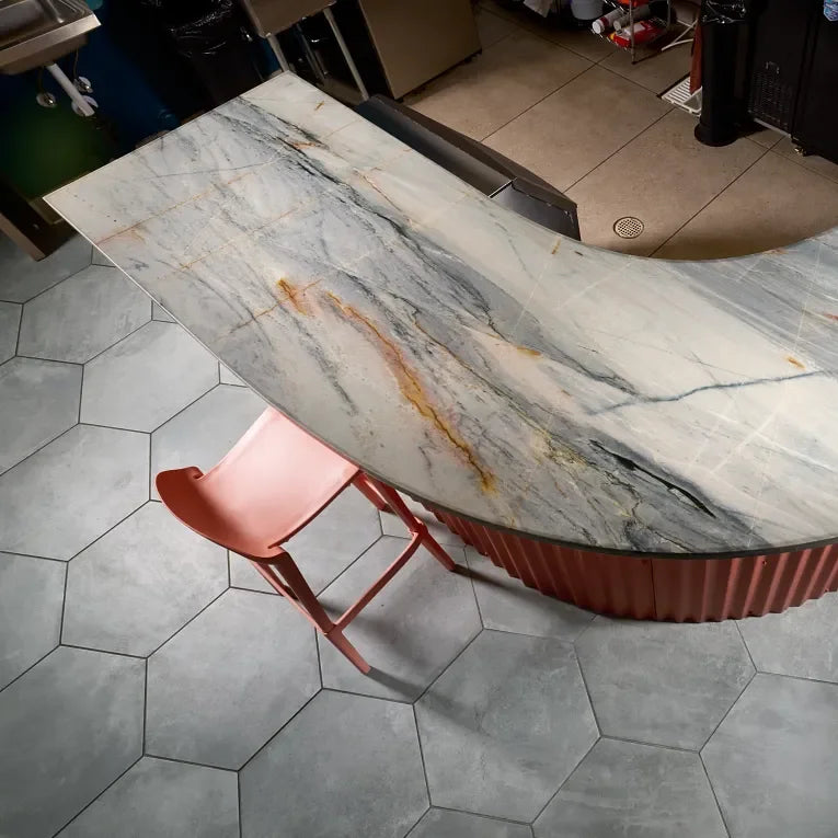 Icon Smoke 3x12 Surface Bullnose Matte Porcelain Trim