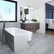 Icon Smoke 3x12 Surface Bullnose Matte Porcelain Trim