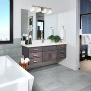 Icon Smoke 3x12 Surface Bullnose Matte Porcelain Trim