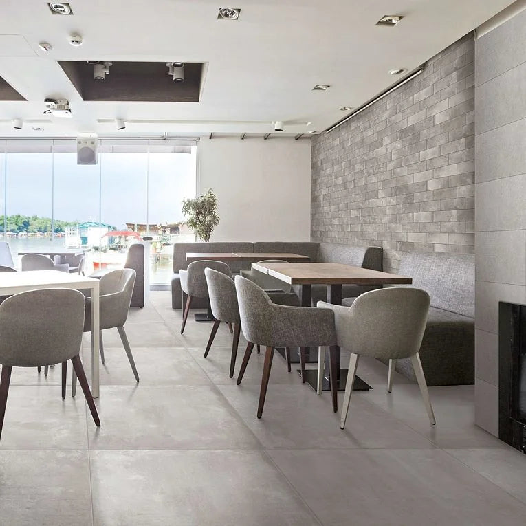 Icon Smoke 3x12 Surface Bullnose Matte Porcelain Trim