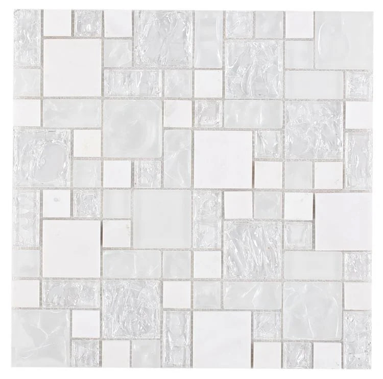 Icy Pure Glass Mosaic