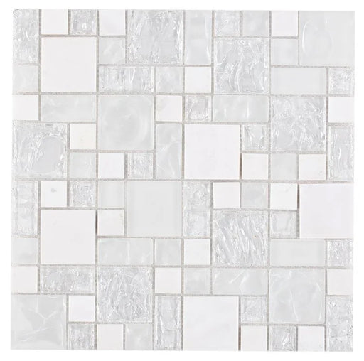 Icy Pure Glass Mosaic