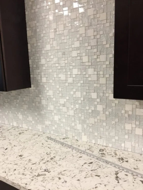 Icy Pure Glass Mosaic