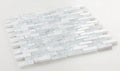 Icy Stack Marble and Glass Mosaic