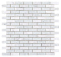 Icy Stack Marble and Glass Mosaic