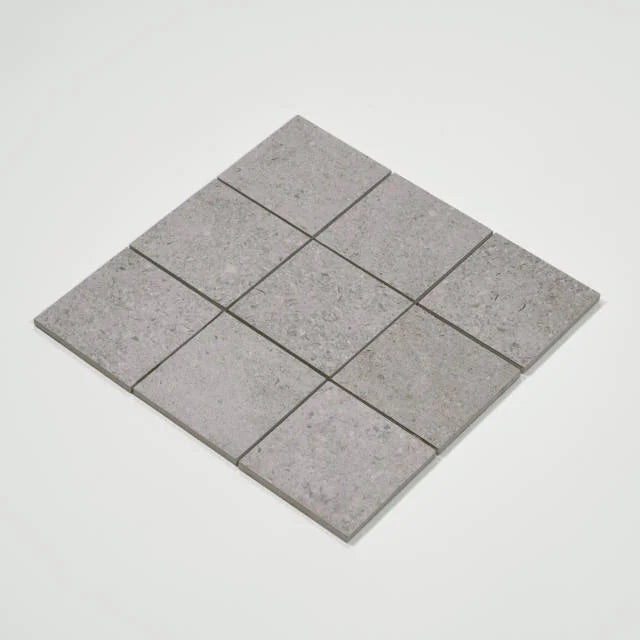 Ikonite Grey 4x4 12x12 Honed Glass Mosaic