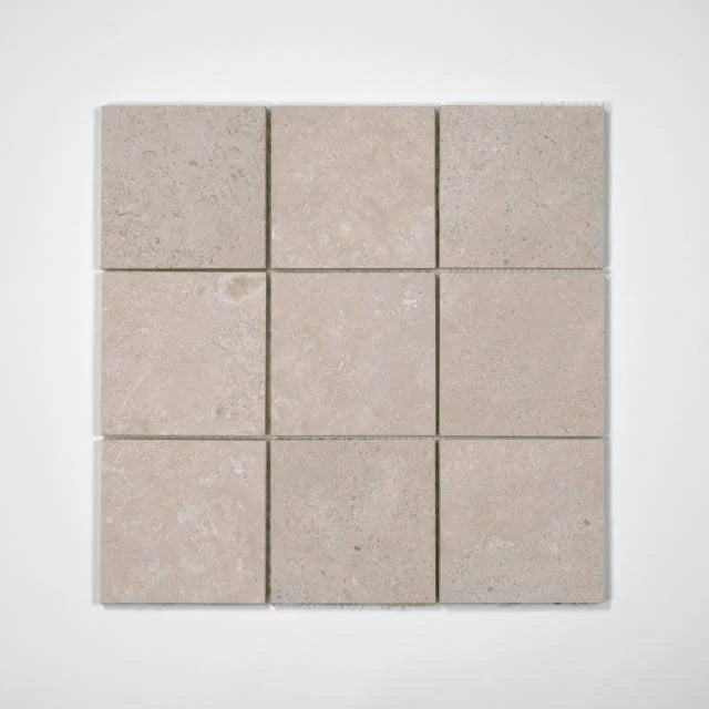 Ikonite Light 4x4 on 12x12 Sheet Honed Porcelain Mosaic Tile