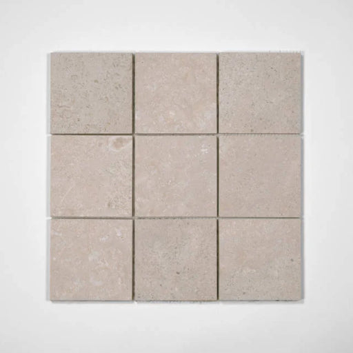 Ikonite Light 4x4 on 12x12 Sheet Honed Porcelain Mosaic Tile
