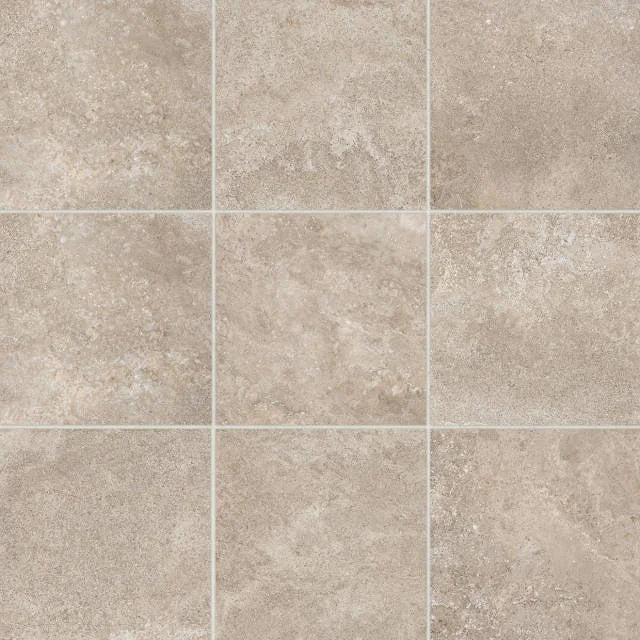 Ikonite Walnut 4x4 on 12x12 Sheet Honed Marble Mosaic