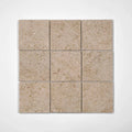 Ikonite Walnut 4x4 on 12x12 Sheet Honed Marble Mosaic