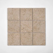 Ikonite Walnut 4x4 on 12x12 Sheet Honed Marble Mosaic