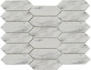 Rockart Marble Picket 10.9x9.5 Natural Stone & Glass Mosaic