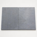 Indian Black Limestone Tumbled & Brushed 16 x 24 x 2 Bullnose Coping 16x24 close-up