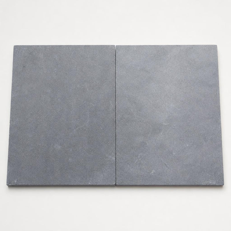 Indian Black Limestone Tumbled & Brushed 16 x 24 x 2 Bullnose Coping 16x24 close-up