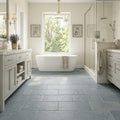 Indian Bluestone Limestone Natural 12 x 24 x 2 Limestone Wall Cap Cap 12x24 tile — Primary Bath floor