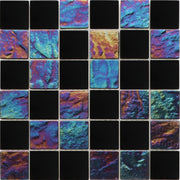 Inspire Black 2x2 Gloss Glass Mosaic Tile