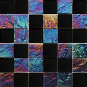 Inspire Black 2x2 Gloss Glass Mosaic Tile