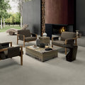 Intense Clair Mixed Chevron Mesh Porcelain Mosaic