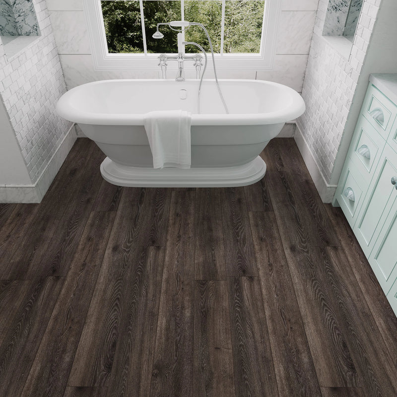 Invicta Raw Umber 7x60 EIR Painted‑Bevel 20mil SPC Wood Look Vinyl Flooring