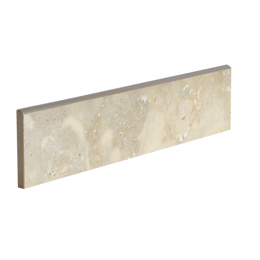 Invictus Beige Cross Cut 3x12 Polished Ceramic/Porcelain Surface Bullnose Trim