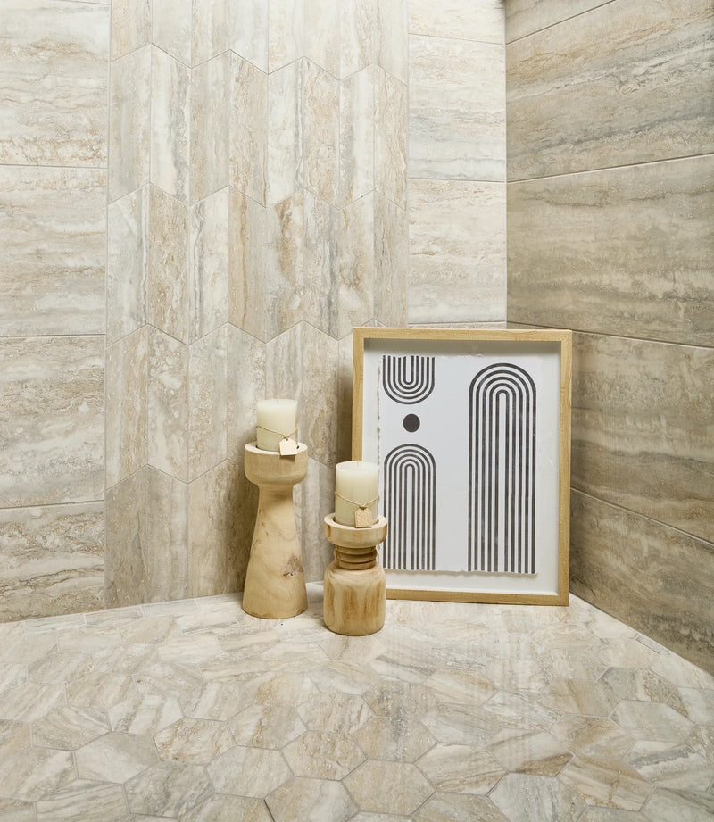 Invictus Beige Vein Cut 24x48 Polished Porcelain Tile