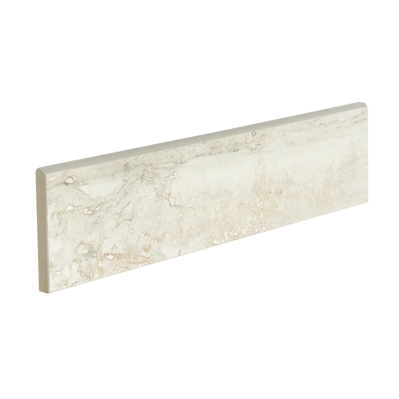 Invictus Beige Vein Cut 3x12 Surface Bullnose Polished Porcelain Trim