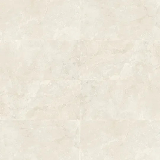 Invictus Ivory Cross Cut 3x12 Surface Bullnose Matte Porcelain Trim