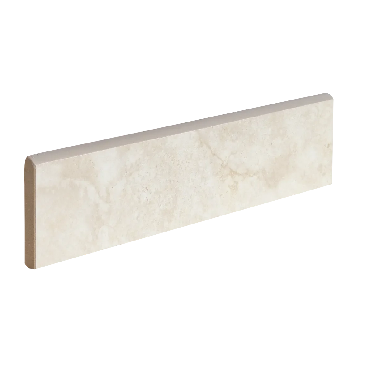 Invictus Ivory Cross Cut 3x12 Surface Bullnose Matte Porcelain Trim ...