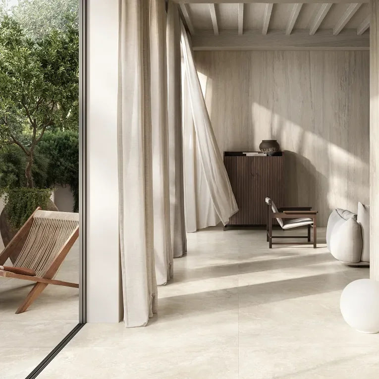 Invictus Ivory Cross Cut 3x12 Surface Bullnose Matte Porcelain Trim ...