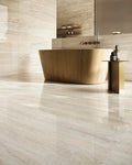 Invictus Ivory Vein Cut 4 Inch Hexagon Matte Porcelain Mosaic