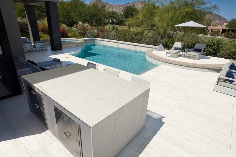 Invictus Ivory 24x48 Polished Vein Cut Porcelain Tile