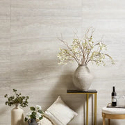 Invictus Ivory Vein Cut 4 Inch Hexagon Polished Porcelain Mosaic