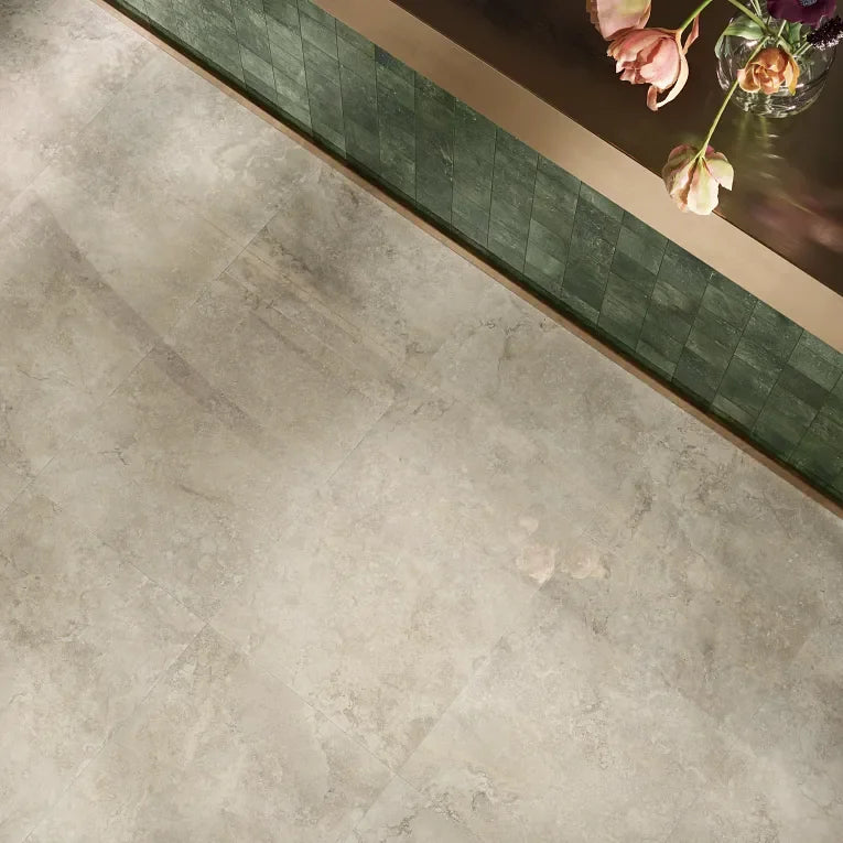 Invictus Pearl Cross Cut 3x12 Surface Bullnose Polished Porcelain Trim
