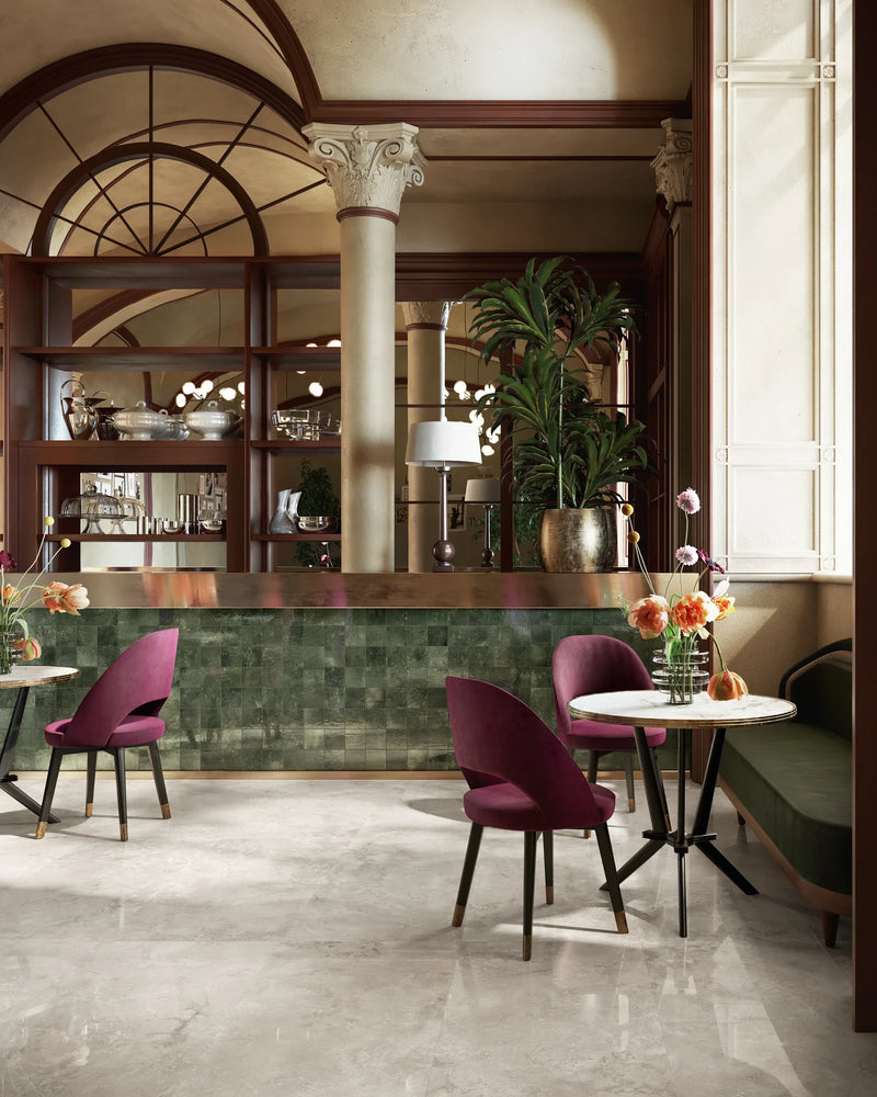 Invictus Pearl Cross Cut 24x48 Polished Porcelain Tile