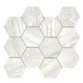 Invictus Pearl Vein Cut Chevron Mesh Polished Porcelain Mosaic