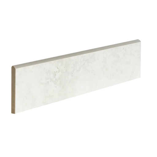Invictus White Cross Cut 3x12 Surface Bullnose Matte Porcelain Trim