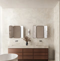Invictus White Cross Cut 3x12 Surface Bullnose Polished Porcelain Trim