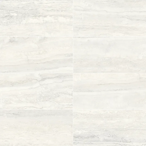 Invictus White Vein Cut M Chevron Mesh Porcelain Mosaic