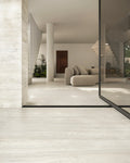 Invictus White Vein Cut 3x12 Surface Bullnose Matte Porcelain Trim