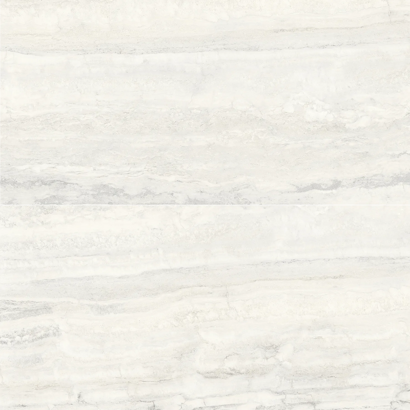 Invictus White Vein Cut 3x12 Surface Bullnose Polished Porcelain Trim