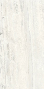 Invictus White Vein Cut 4 Inch Hexagon Polished Porcelain Mosaic