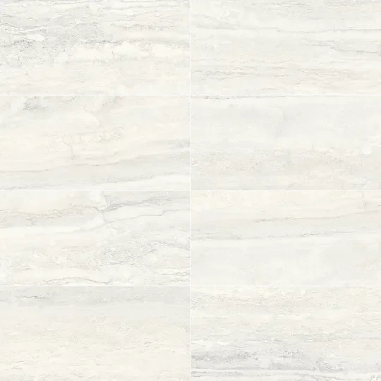 Invictus White Vein Cut Chevron Polished Porcelain Mosaic