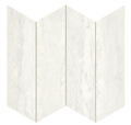 Invictus White Vein Cut 4 Inch Hexagon Polished Porcelain Mosaic