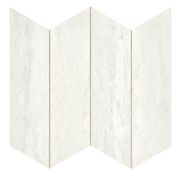 Invictus White Vein Cut 4 Inch Hexagon Polished Porcelain Mosaic