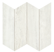 Invictus White Vein Cut 4 Inch Hexagon Polished Porcelain Mosaic