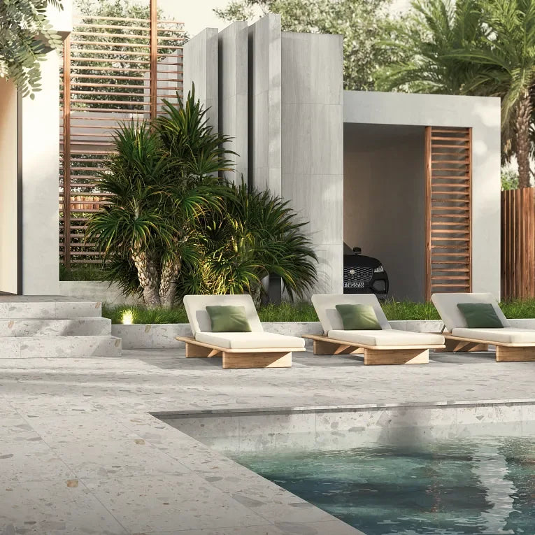 Invictus White Vein Cut M Chevron Mesh Porcelain Mosaic