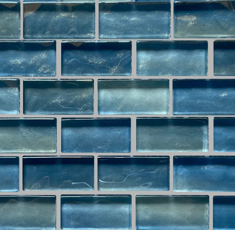 Islands Santorini 1x2 Glass Mosaic Tile