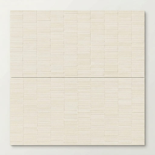 Italgraniti Terre Bianco Mini Irregolo Natural 24x48 Ceramic Tile close-up